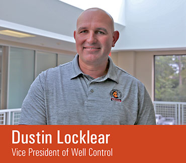 Dustin Locklear - Vice Presdient of Well Control